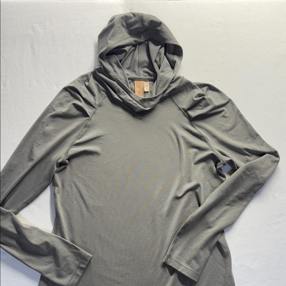 Men's Hooded Long-Sleeve Shirt in Olive - Modern Casual